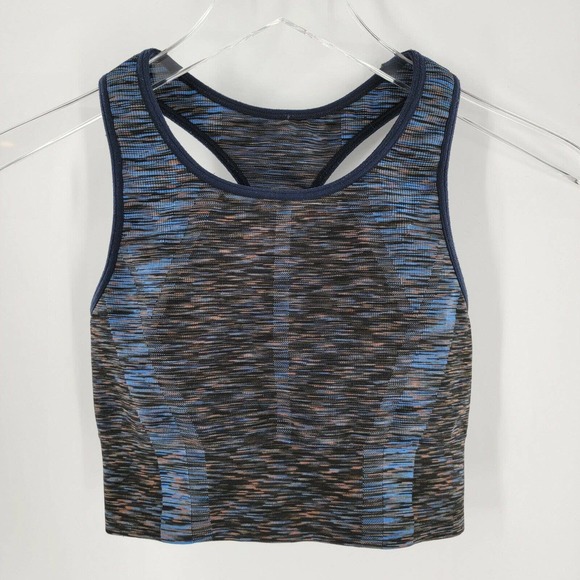 LNDR Other - LNDR Space Dye Blue Sports Bra Size XS S Crop Top Seameless Compression Fabric